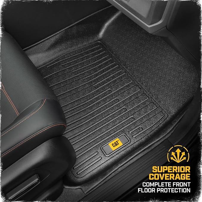 CAT® JustFit™ 3D Custom Fit Floor Mats for Honda CRV 2023, 2024, 2025, 2026 - Heavy Duty Floor Liner Protection Laser Measured, Honda CRV Accessories Car Floor Liners