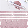Frienda 10 Pieces Bling Car Accessories for Women Bling Car Door Handle Protector Door Handle Covers for Car Rhinestone Car Bowl Protector Accessories Women Stickers(Pink)