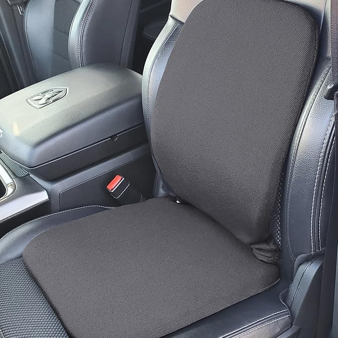 Q QUALITY BRAND COMPANY McCarty's SacroEase MSC2-GRAY Cover Only – Replacement Cover for Sacro Low-Profile Lumbar Back Support Car Seat Cushion (Insert Not Included) – Fits 16 x 15 x 19 Inches