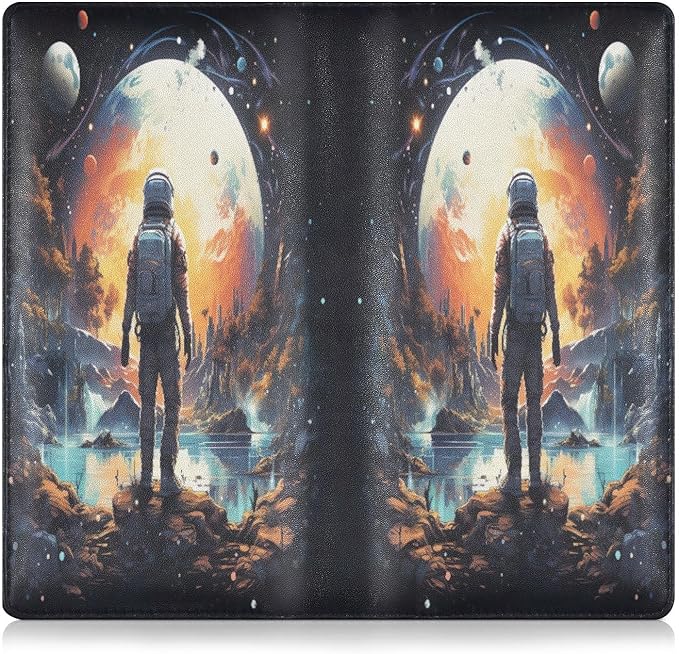 Galaxy Space Astronaut Car Registration and Insurance Holder Vehicle Glove Box Organizer Car Accessories Wallet Case for Women Men 202a4744