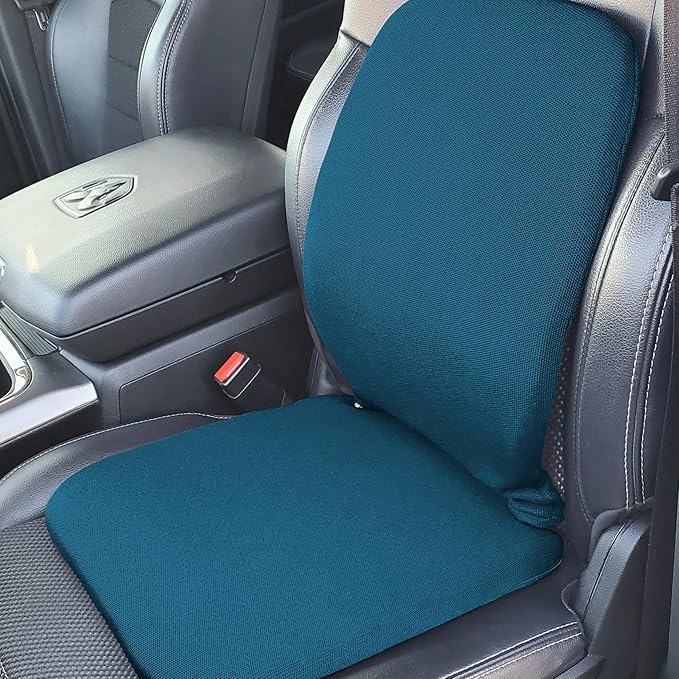 Q QUALITY BRAND COMPANY McCarty's SacroEase MSC2- Turquoise Cover Only – Replacement Cover for Sacro Low-Profile Lumbar Back Support Car Seat Cushion (Insert Not Included) – Fits 16 x 15 x 19 Inches