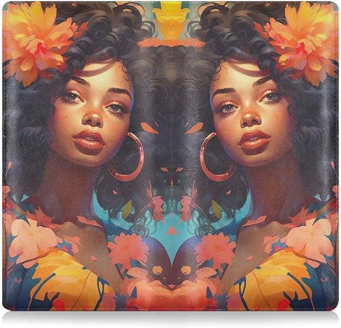African American Black Women Car Registration and Insurance Holder Vehicle Glove Box Organizer Car Accessories Wallet Case for Women Men 202a1029