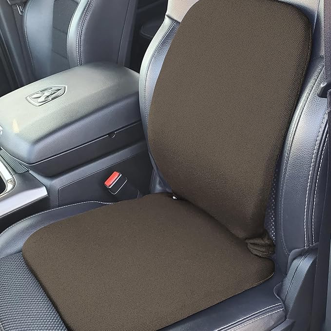 Q QUALITY BRAND COMPANY McCarty's SacroEase MSC2-KHAKI Cover Only – Replacement Cover for Sacro Low-Profile Lumbar Back Support Car Seat Cushion (Insert Not Included) – Fits 16 x 15 x 19 Inches