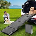 Zendova Dog Ramp for Car 63" Long & 17.3" Wide Portable Dog Ramps for Large Dogs with Non-Slip Rug Surface Dog Car Ramp for SUV Car & Truck, Outdoor Pet Ramp Folding Dog Ramp Up to 250LBS