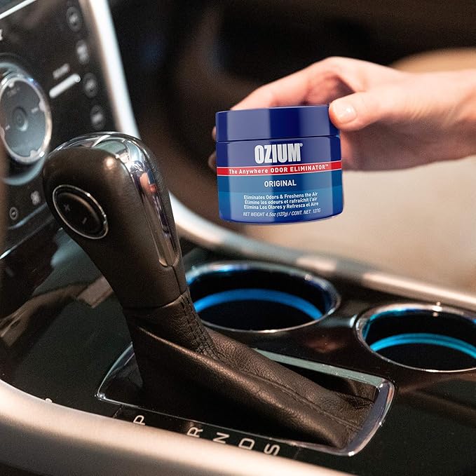 Ozium 4.5 Oz. 1 Pack Odor Eliminating Gel for Homes, Cars, Offices and More, Outdoor Essence