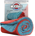 McKillans® Extra Large Dual-Color Car Drying Towel XL - Edgeless & Ultra Soft & Absorbent - 36" x 28" - 1200 GSM Twisted Loop Microfiber Towel for Cars - Drying Towel Car Detailing - Car Wash Towels