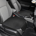 2PCS Car Seat Bottom Cover Pad, Car Seat Mat, Driver Cushion with Comfort Memory Foam & Non-Slip Rubber Bottom, Vehicle Accessories Breathable Seat Protector Mat for Auto Office Home (Black)