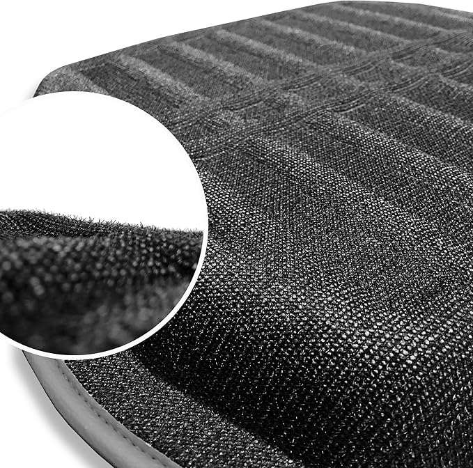 FH Group Automotive Floor Mats - PU Leather Floor Mats, Deep Dish Design, Floor Mats for Cars, Universal Fit Floor Mats Front Set, Floor Mats for Most Sedan, SUV, Truck Floor Mats Red Black