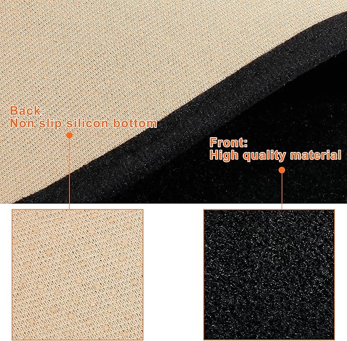 X AUTOHAUX Car Dashboard Cover Nonslip Mat Carpet for Nissan Rogue X-Trial 2014-2018 for Nissan Rogue Sport SUV 2017-2020