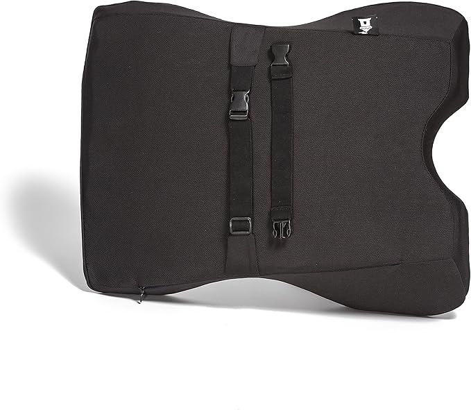 Castle Knight Soft Memory Foam Back Cushion - Tapered Support More Foam in The Lower Back and Less Foam in The Middle and Upper Back for Home, Office, Auto, and Travel (Knight Size, Nightfall)