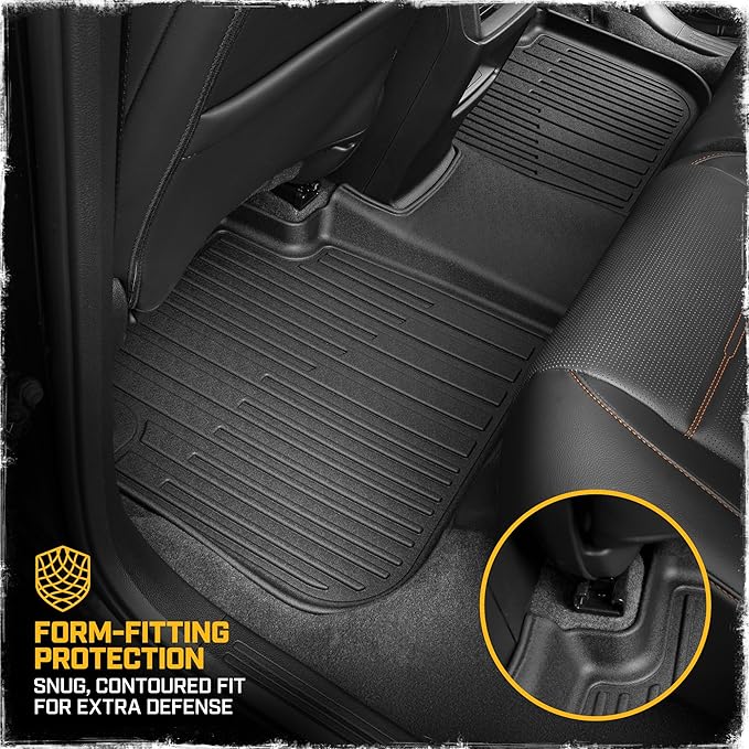 CAT® JustFit™ 3D Custom Fit Floor Mats for Honda CRV 2023, 2024, 2025, 2026 - Heavy Duty Floor Liner Protection Laser Measured, Honda CRV Accessories Car Floor Liners