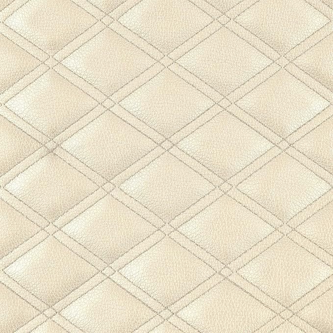 FH Group Faux Leather Front Set Car Seat Cushion Pads with Front Pocket – Universal Fit for Cars Trucks & SUVs (Beige/Black)