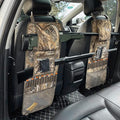 MYDAYS 2 Pack Seat Back Gun Rack, Camo Front Seat Gun Organizer with Bullet Pocket Vehicle Gun Holder for Hunting Rifles/Shotguns