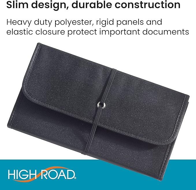High Road Glove Box Organizer - Insurance and Registration Holder for Car Documents and Paperwork - Expandable Front Seat Organizer with Card Pockets
