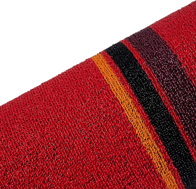 FH Group Car Floor Mats - All Weather Full Set of Red Rubber Floor Mats for Cars, Ultra DIY Waterproof, Trimmable Automotive Floor Mats Floor Mats for Sedan, Van, SUVs and Truck Floor Mats