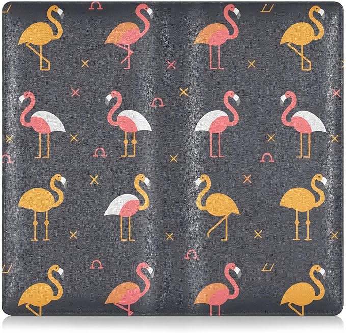 Flamingo Simple Pattern Car Registration and Insurance Card Holder Vehicle Glove Box Car Organizer Driver License Documents Holder Waller Case Organizers