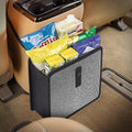 KMMOTORS Jopps Premium Diamond Car Trash Can – Luxury Foldable Bin with Strap, PU Leather & Oxford, Waterproof, Bling Crystal Design for Stylish Interiors (Large, Diamond Black)
