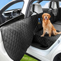 BeComfee Dog Car Seat Cover for Back Seat with Hard Bottom Extender, 450lbs Support Dog Hammock, Waterproof Non-Slip Back Seat Cover for Dogs with Full Seat & Door Protection for Truck SUV Sedan
