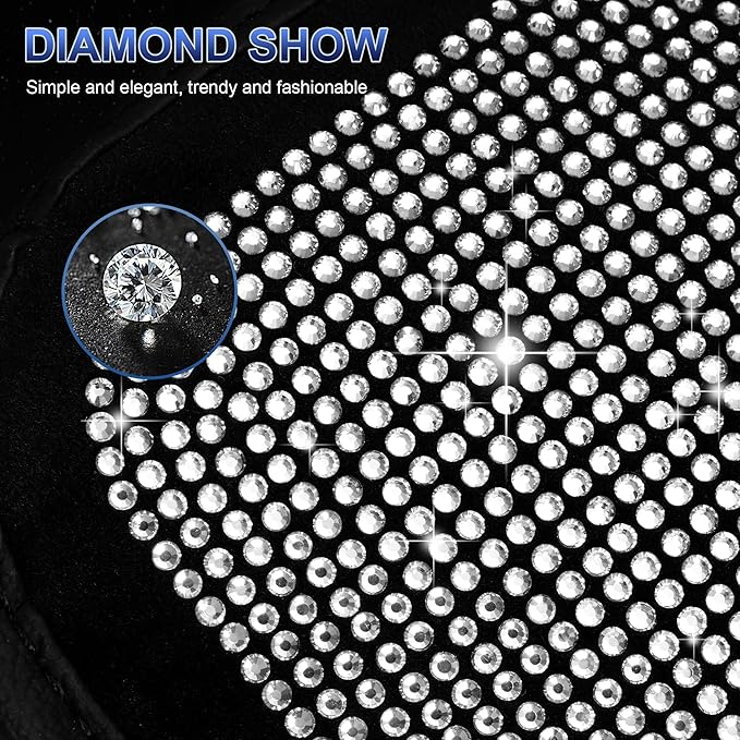 Bling Diamond Car Center Console Cover Custom Fit for Subaru Solterra Leather Car Armrest Cover Cushion with 2 Storage Pockets