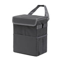 AOKJOY Car Garbage can with lid Leak Proof Vehicle Trash Can 3 Storage Pockets Hanging Waterproof car Trash Bag for SUV Grey