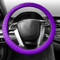 FH Group FH3002PURPLE Universal Fit Silicone with Nibs and Pattern Massaging Grip Purple Steering Wheel Cover fits most Cars, SUVs, Trucks, and Vans
