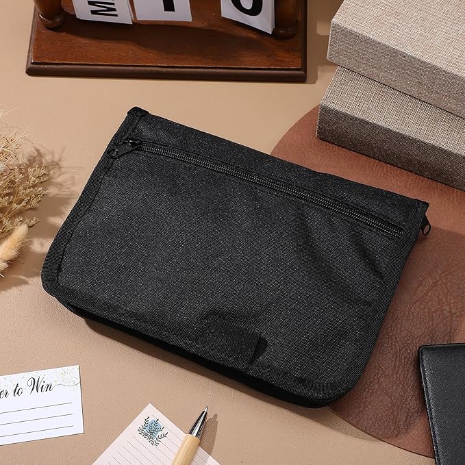 Car Document Organizer Oxford Fabric Multi-pocket Car Bag Organizer with Glove Box Storage for Registration and Insurance Holder, Portable Vehicle Document Holder for Men