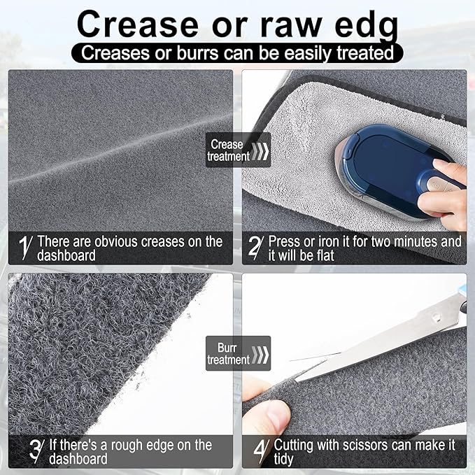 LivTee Dashboard Cover, Dash Mat Compatible with Toyota Camry 2007 2008 2009 2010 2011, Protects Dashboard from Sun Damage, Car Accessories(Dark Gray)