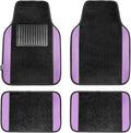 FH Group Automotive Floor Mats – Universal Fit Premium Carpet Car Mats with Driver Heel Pad, Full Set for Cars, SUVs & Trucks - Purple