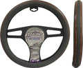 Majic Slip-On Steering Wheel Cover with Double Wood Design, Gray