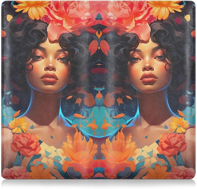 African American Black Women Car Registration and Insurance Holder Vehicle Glove Box Organizer Car Accessories Wallet Case for Women Men 202a1011