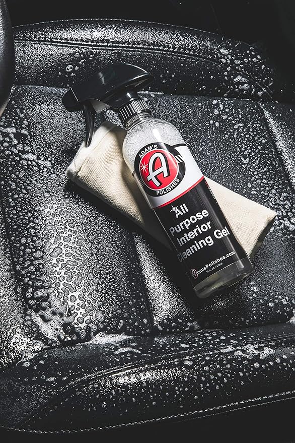 Adam's Polishes All Purpose Interior Cleaning Gel - Best For Detailing Leather Seats Vinyl Carpet Upholstery Plastic Rubber Interior Surfaces Floor Mats & Car Accessories Boat RV Motorcycle Parts