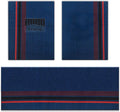 FH Group Car Floor Mats - All Weather Full Set of Blue with Stripes Rubber Floor Mats for Cars, Ultra DIY Waterproof, Trimmable Automotive Floor Mats for Sedan, Van, SUV and Trucks
