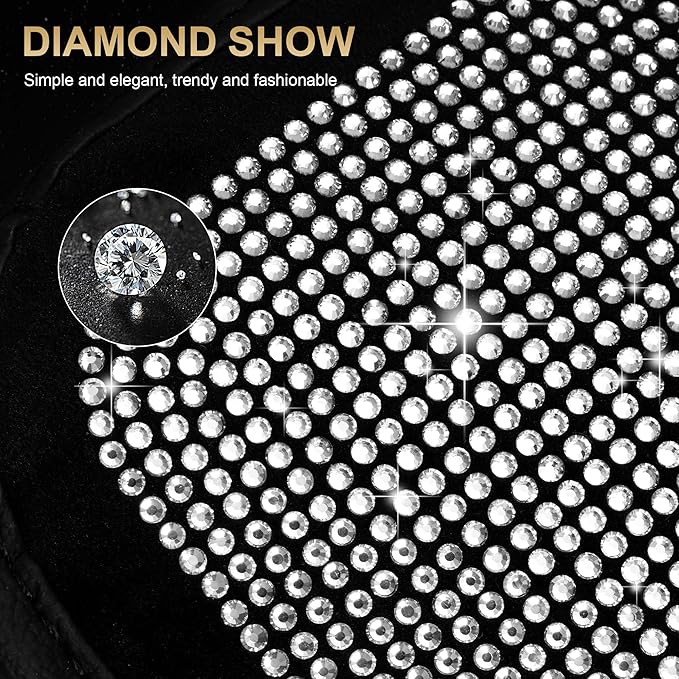 Center Console Cover Fit for RDX: Upgraded Diamond Auto Middle Console Cover - Crystal Rhinestone Armrest Cover for Car with 2 Storage Bags,Anti-Scratch Auto Armrest Pad Accessory （Black