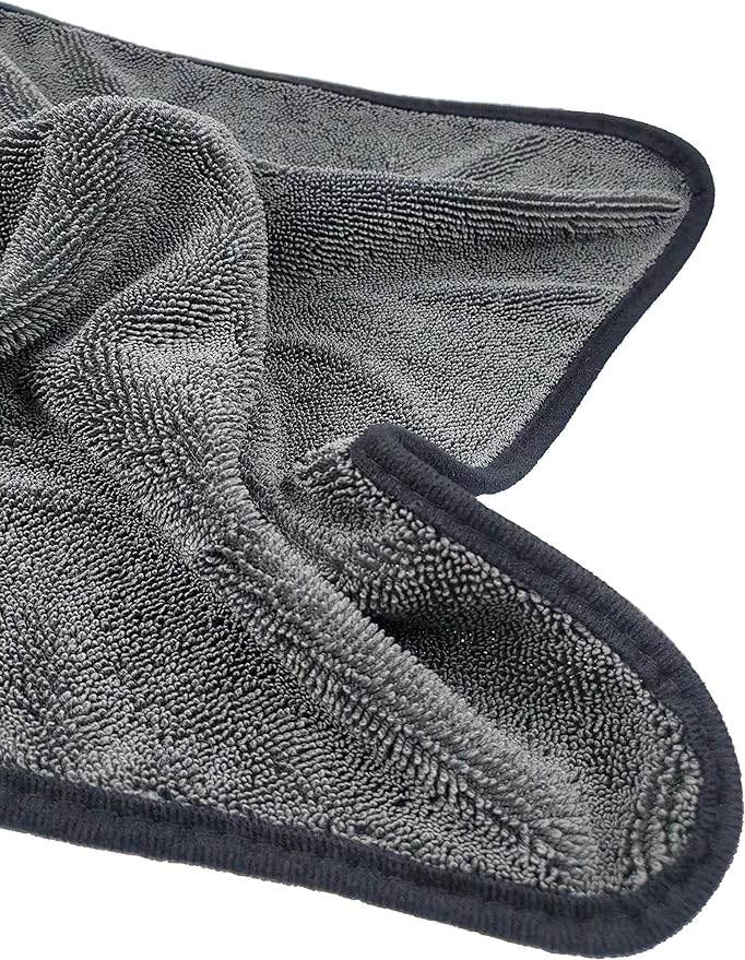 SOFTBATFY Microfiber Car Drying Towel, Shiny Bath Drying Towel Shower Cubicles Cloth for Water Removal in Shower and Bathroom (20x24inches*2pack)