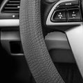 FH Group Universal Fit Silicone Snake Pattern with Massaging Grip Steering Wheel Cover fits most Cars, SUVs, Trucks, and Vans Gray