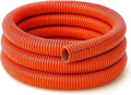 Electriduct Split Wire Loom Tubing Polyethylene Corrugated Flexible Conduit - 2" Nominal Size - 25 Feet - Orange