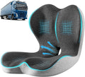 Ultimate L-Shaped Truck Driver Seat Cushion - Ergonomic Memory Foam Back & Tailbone Support - Breathable Cool-Mesh Pressure Relief Pad for Office Chairs, Semi-Trucks, & Long-Haul Driving