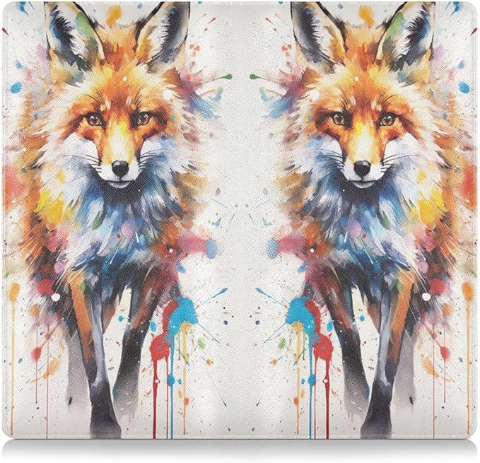 Cute Fox Animal Car Registration and Insurance Holder Vehicle Glove Box Organizer Car Accessories Wallet Case for Women Men 202a4856