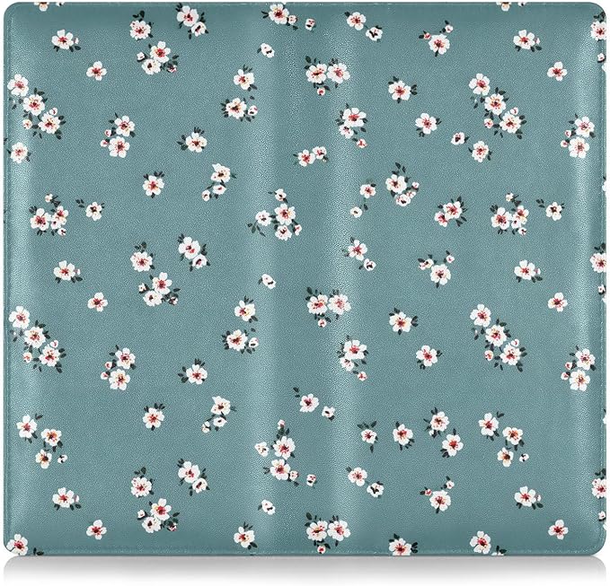 ALAZA Rustic Flowers Floral Car Registration and Insurance Card Holder Vehicle Glove Box Car Organizer Driver License Documents Holder Waller Case Organizers