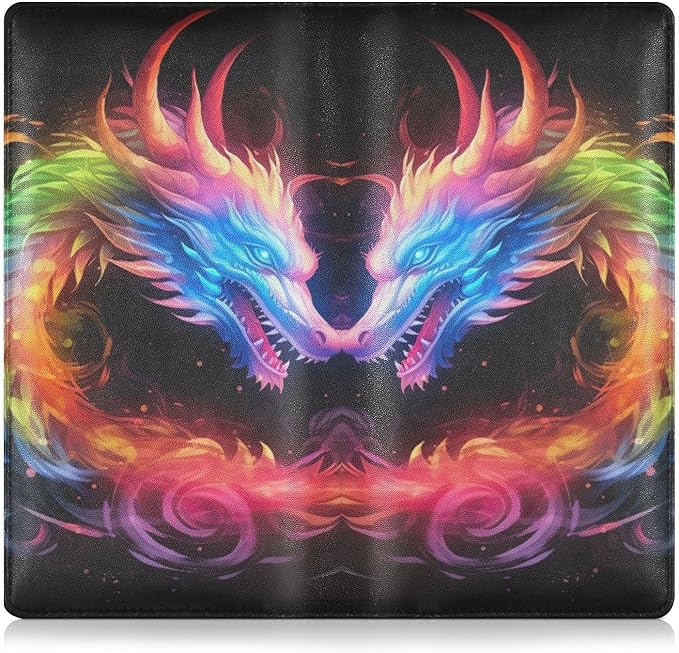 Color Flame Dragon Car Registration and Insurance Holder Vehicle Glove Box Organizer Car Accessories Wallet Case for Women Men 202a0246