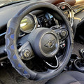 PINCTROT Large Size Steering Wheel Cover Great Grip with 3D Honeycomb Anti-Slip Design, 15.5-15.75 Inch (Blue)