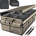 FORTEM Trunk Organizer For SUV Car Trunk Organizer, Foldable Storage, Car Accessories for Women Men, Collapsible Bag, Perfect Christmas Gifts, 600D Oxford, Non Slip Bottom, Straps, Soft Cover (85L)