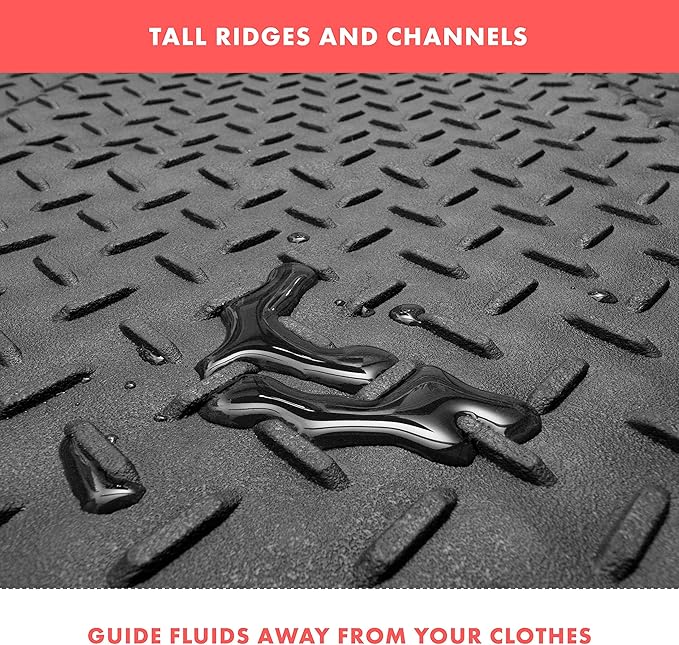 VaygWay Heavy Duty Cargo Liner Trunk Floor Mat – All Weather Trunk Protection Floor Mat - Black Rubber Trimmable Durable Cargo Auto Mat – Universal Fit Car SUV Truck Auto