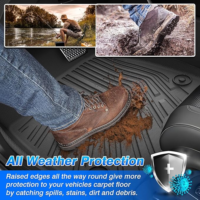 Cartist Floor Mats & Cargo Liner Fit for Volkswagen Tiguan 2025 Accessories All Weather Cargo Liners Carpet Protection