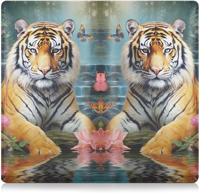 Tiger Animal Butterfly Flowers Floral Car Registration and Insurance Holder Vehicle Glove Box Organizer Car Accessories Wallet Case for Women Men 202a0187