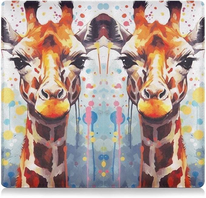 Cute Giraffe Animal Car Registration and Insurance Holder Vehicle Glove Box Organizer Car Accessories Wallet Case for Women Men 202a0580