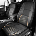 Car Seat Cushion - Memory Foam Car Seat Pad with Breathable Mesh, Relief Back Pain, Universal Fit, Easy to Install, Cushion Set for SUV/Truck Etc– Black