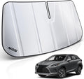MZS Windshield Sun Shade Compatible with RX350 RX450H 2016-2022 / RX350L RX450HL 2018-2022, Foldable Car Front Window Sunshade with Storage Pouch, Sun Visor Shield for Interior Protector