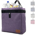 CP CLEVER PINKPHIN Car Trash Can Hanging for Headrest, Extra Large Waterproof Auto Garbage Bag Organizer, Collapsible Vehicle Waste Bin (Purple)