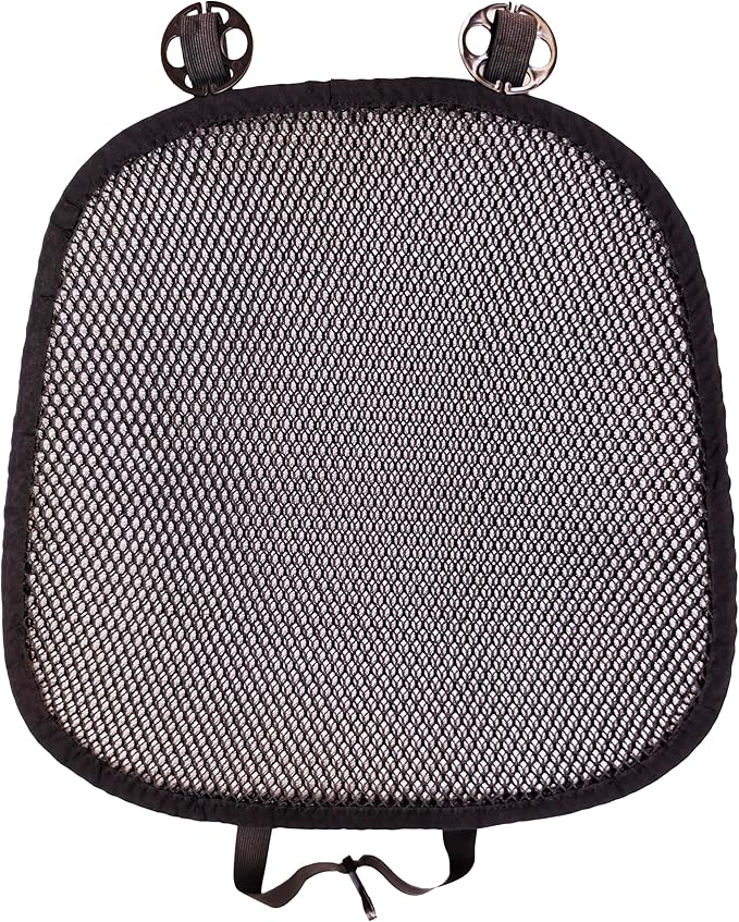 YUNZLAN Breathable 3D Air Mesh Car Seat Pad,Summer Cool Chair Seat, Car Seat Pads, Home Office Chair, Wheelchair 20" x 20" (Black, 1 Pack Seat Pad)